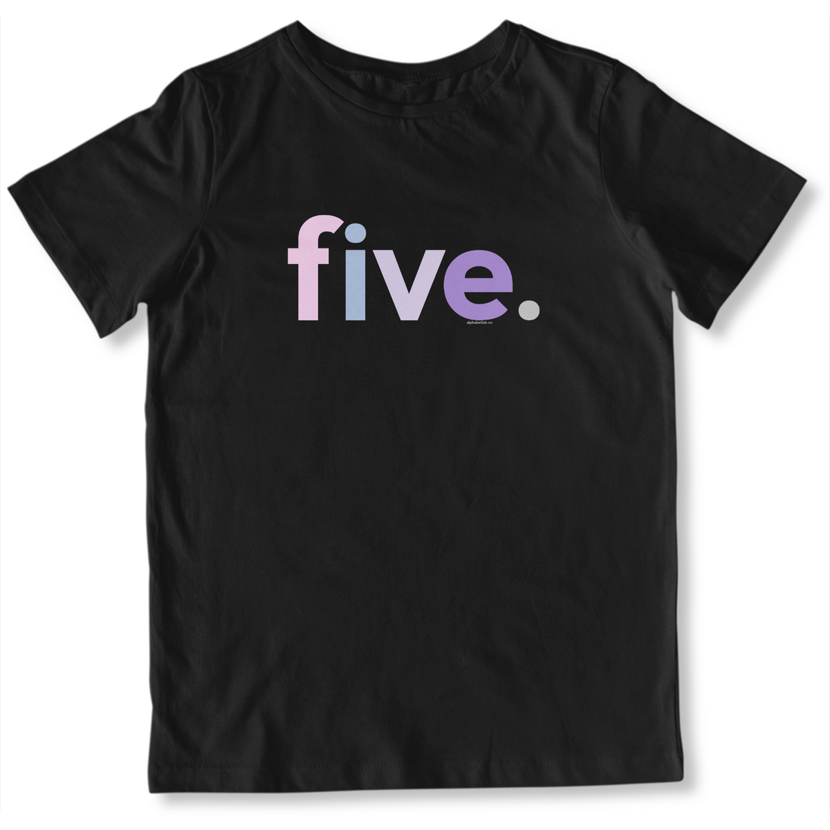 Girls 5th Birthday Shirt Five - Original