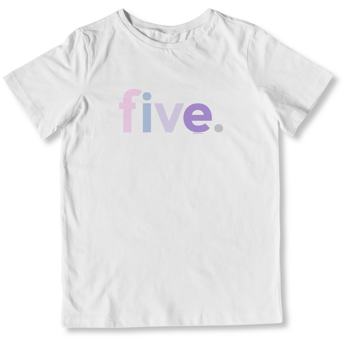 Girls 5th Birthday Shirt Five - Original