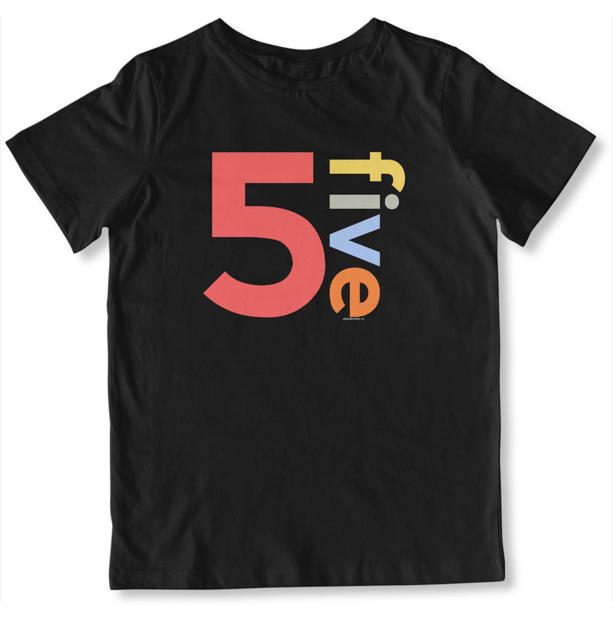Boys 5th Birthday Shirt Five - Number