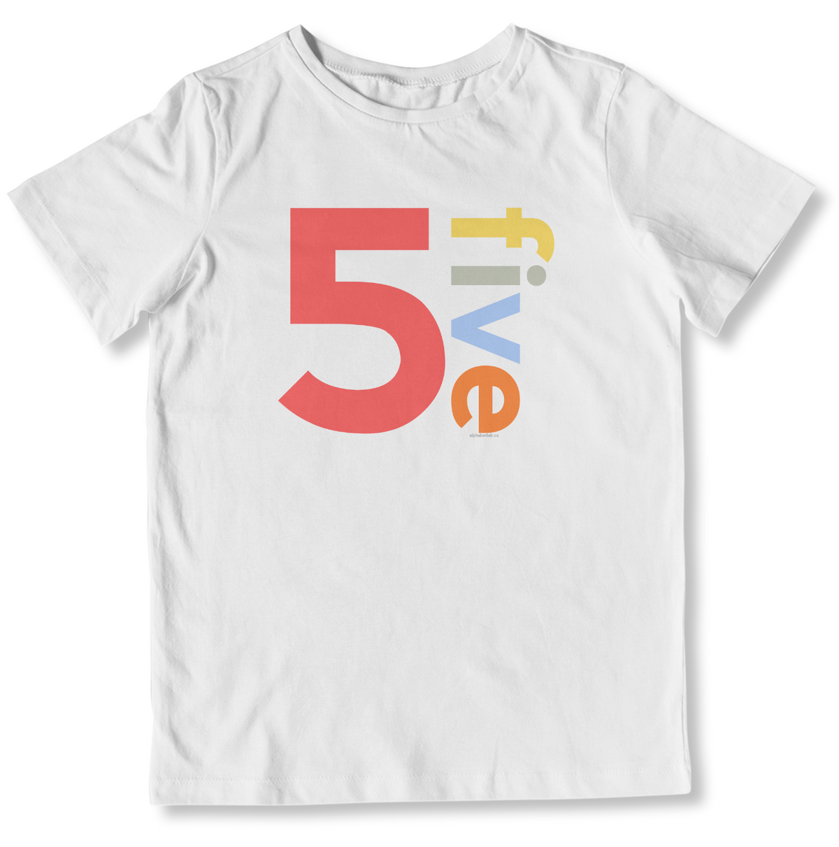 Boys 5th Birthday Shirt Five - Number