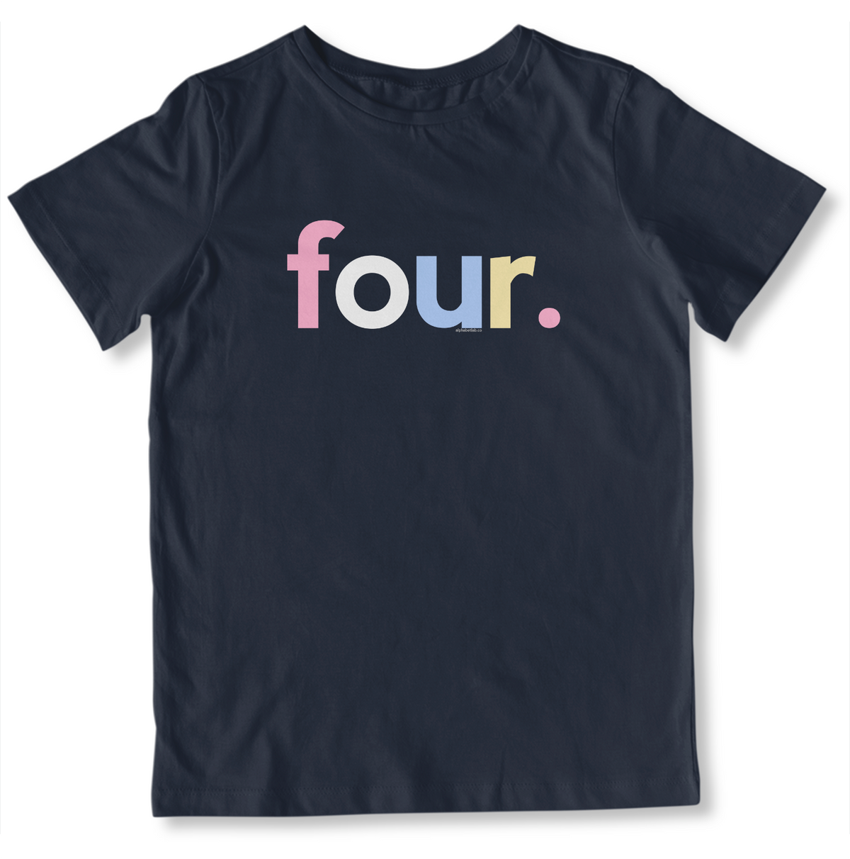 Girls 4th Birthday Shirt Four - Alternative