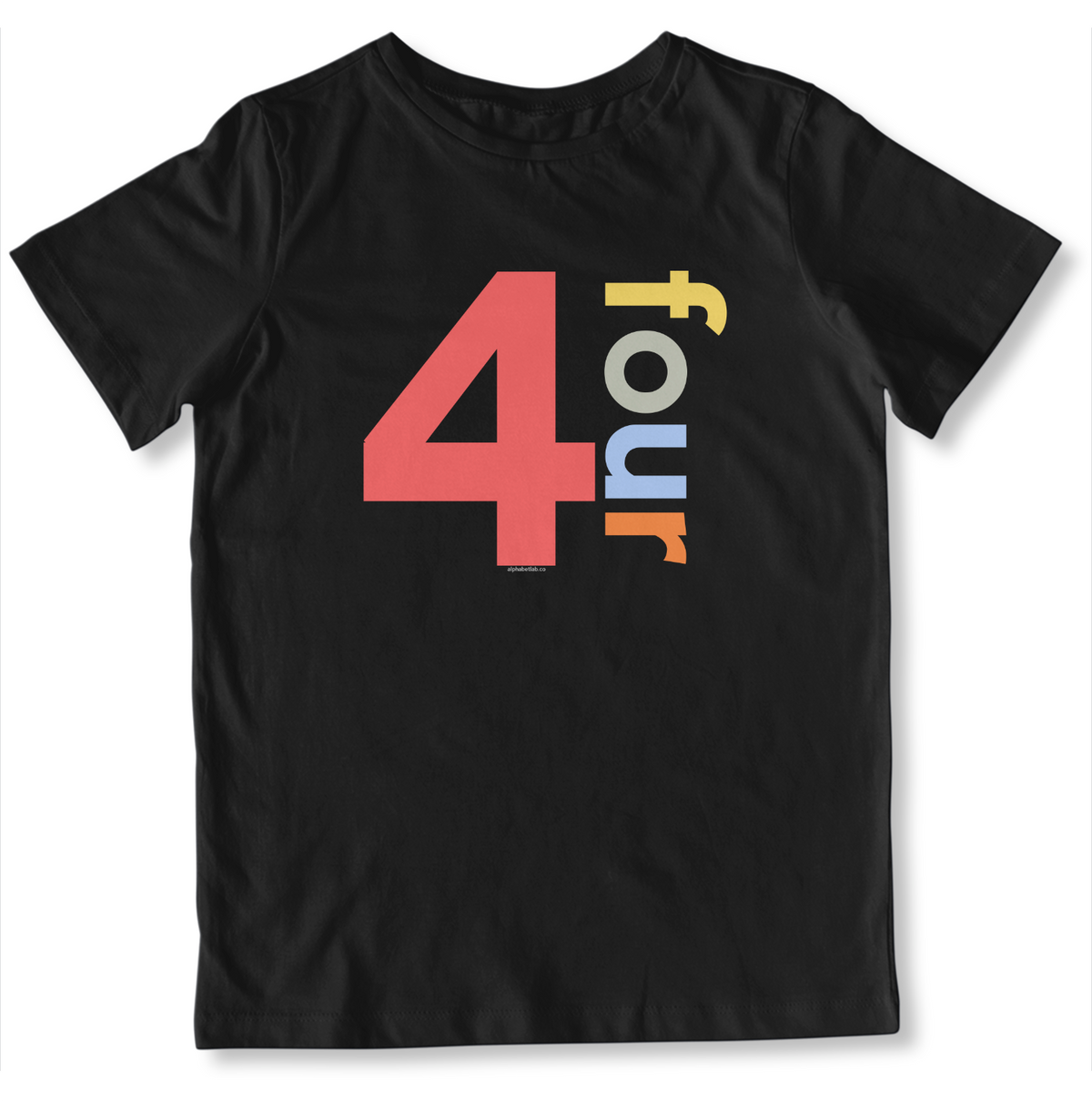 Boys 4th Birthday Shirt Four - Number