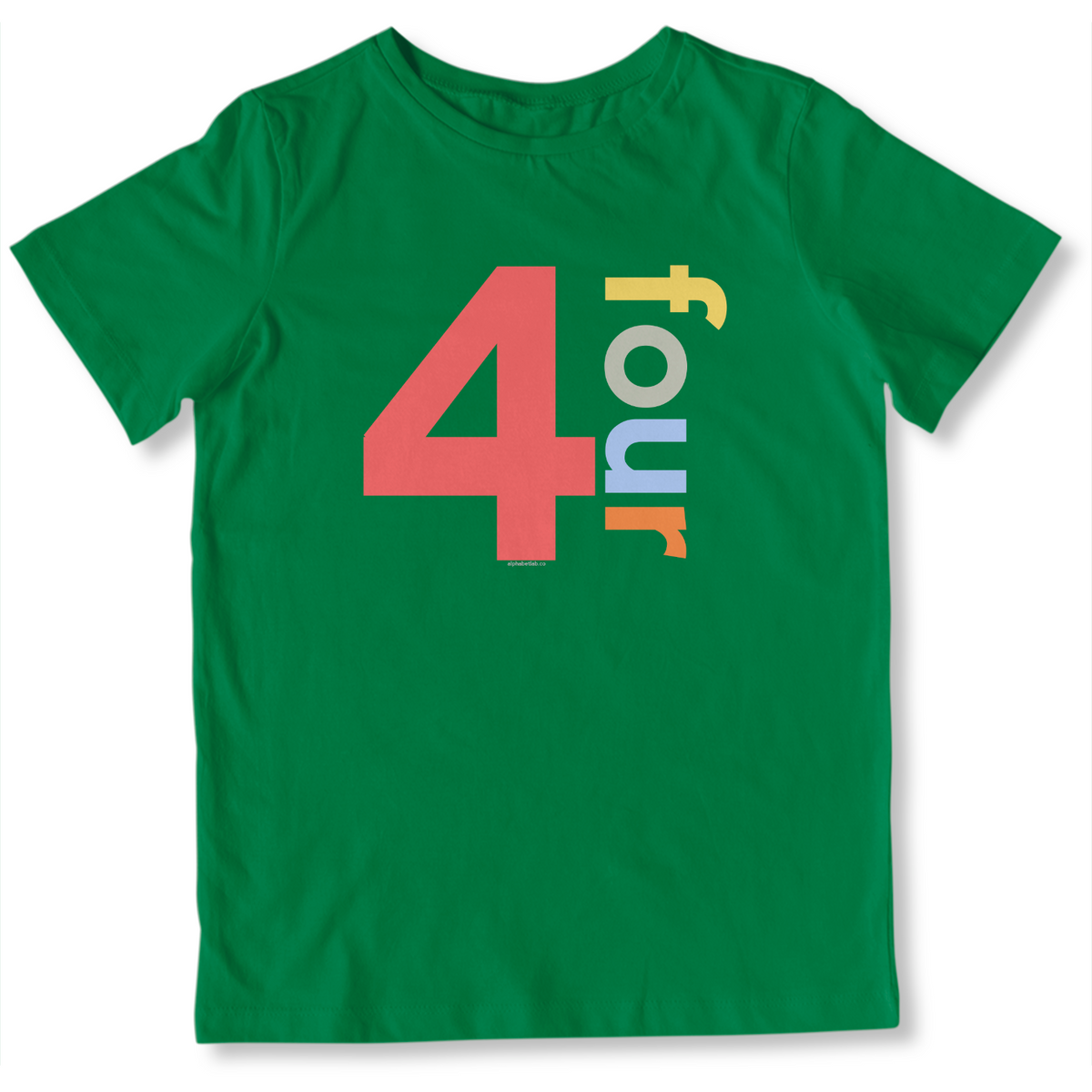 Boys 4th Birthday Shirt Four - Number