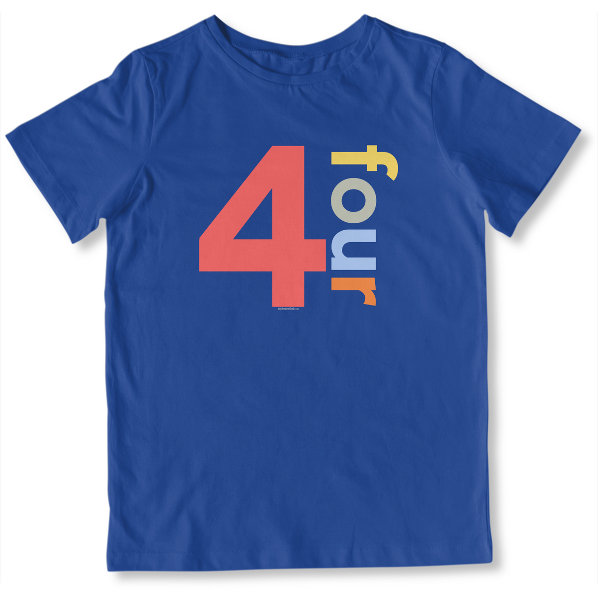 Boys 4th Birthday Shirt Four - Number