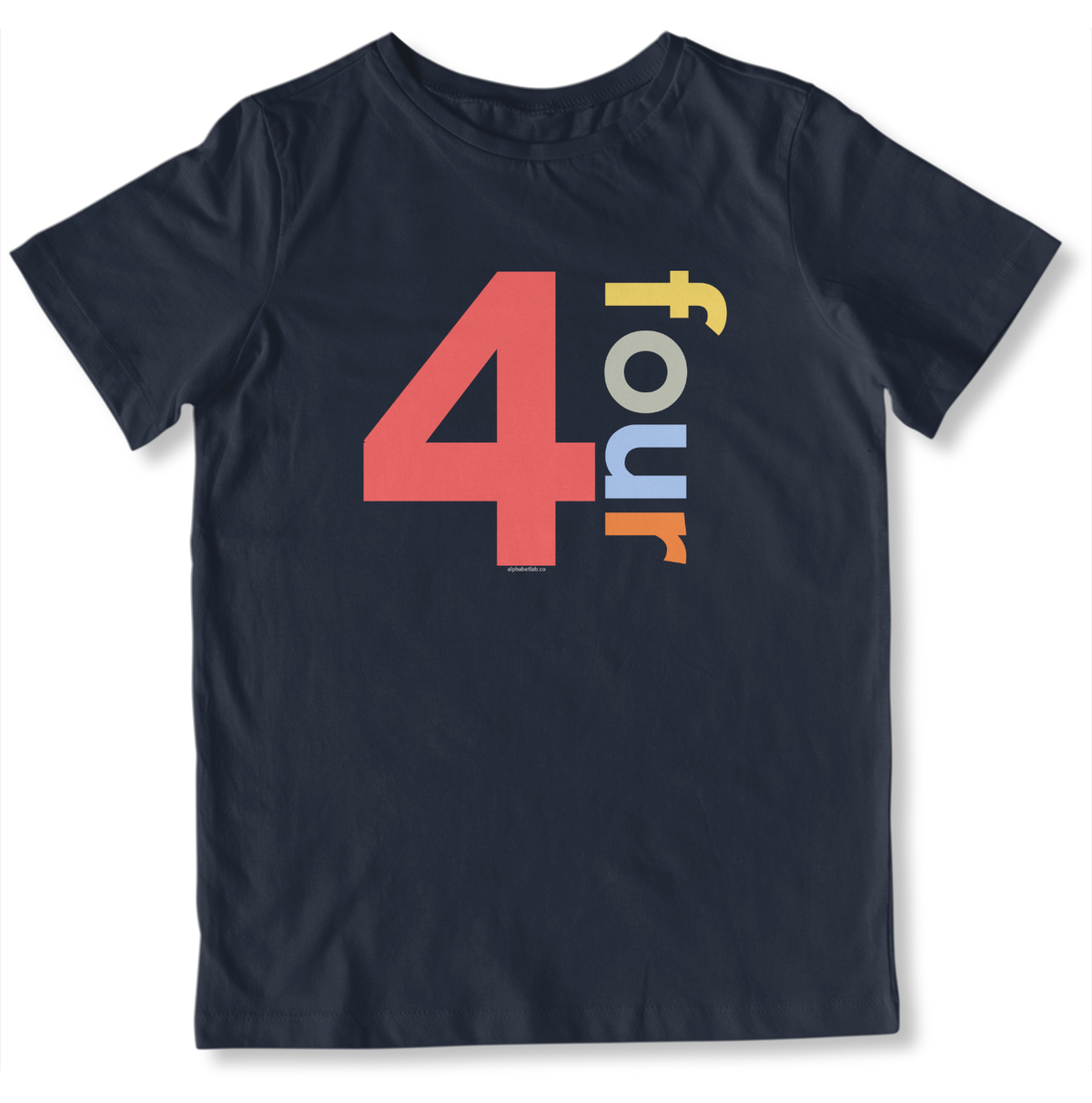 Boys 4th Birthday Shirt Four - Number