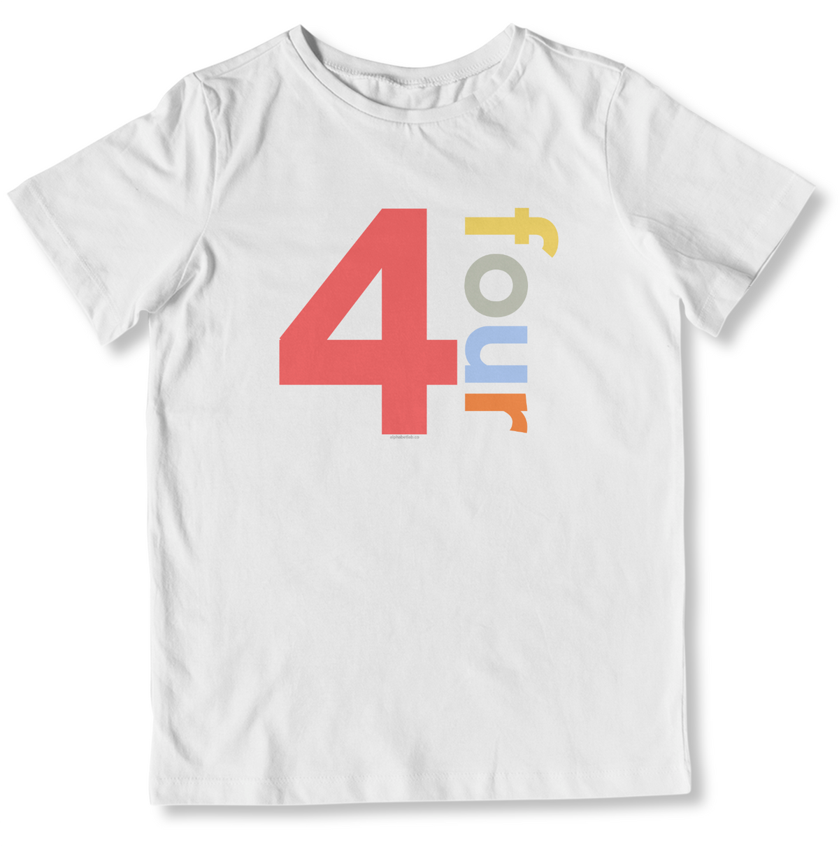 Boys 4th Birthday Shirt Four - Number