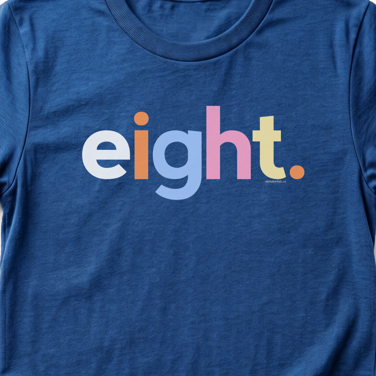 Girls 8th Birthday Shirt Eight - Alternative