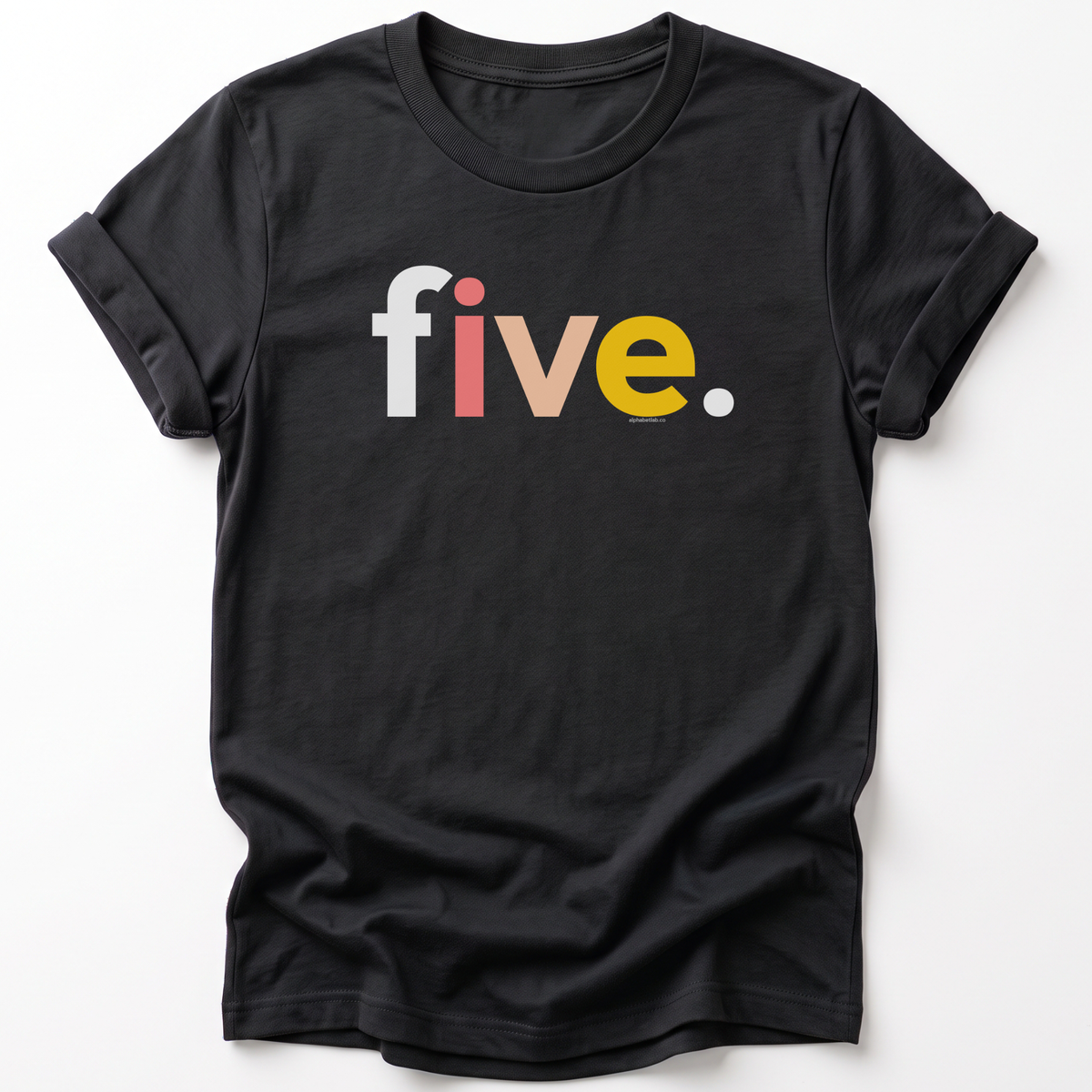 Girls 5th Birthday Shirt Five - Alternative