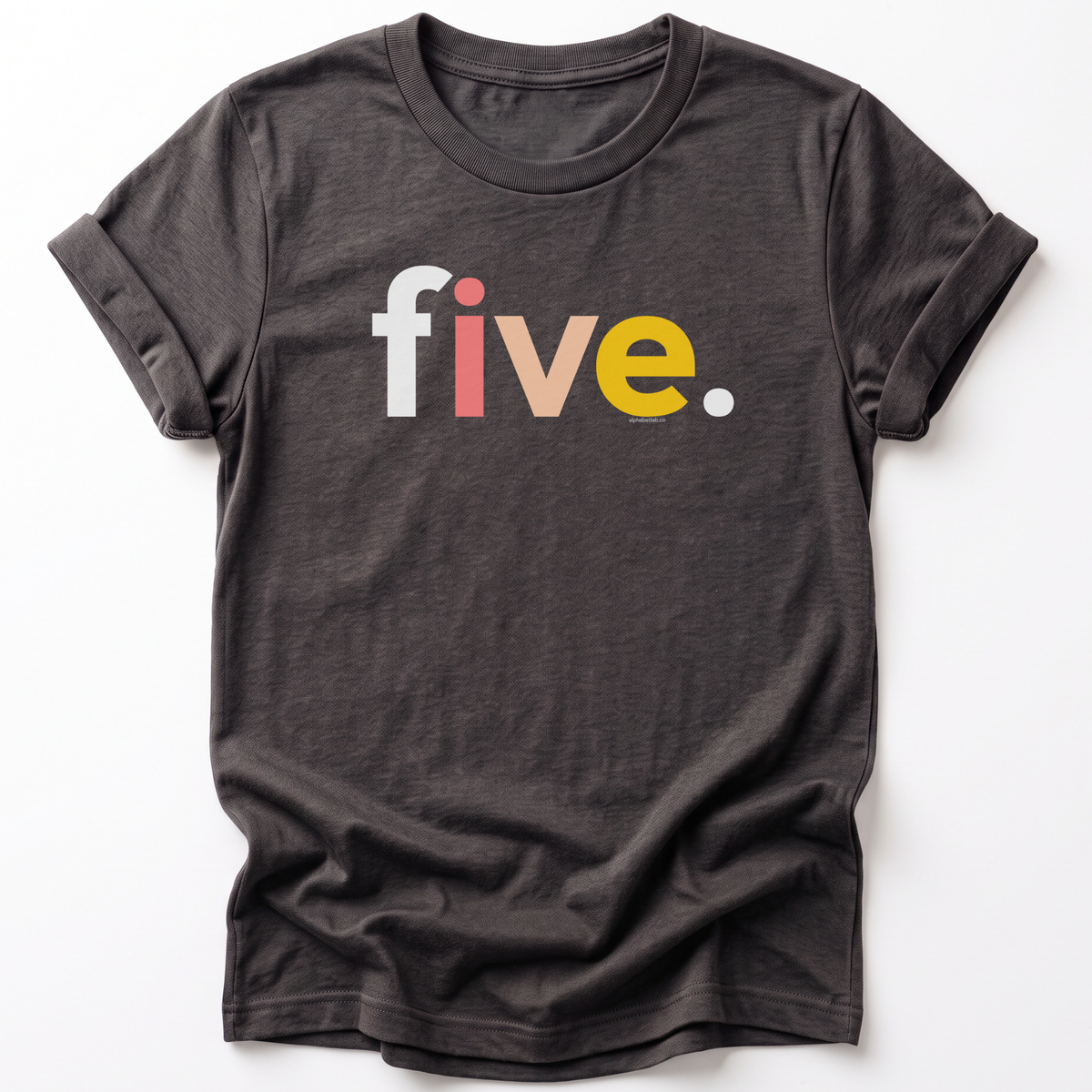 Girls 5th Birthday Shirt Five - Alternative