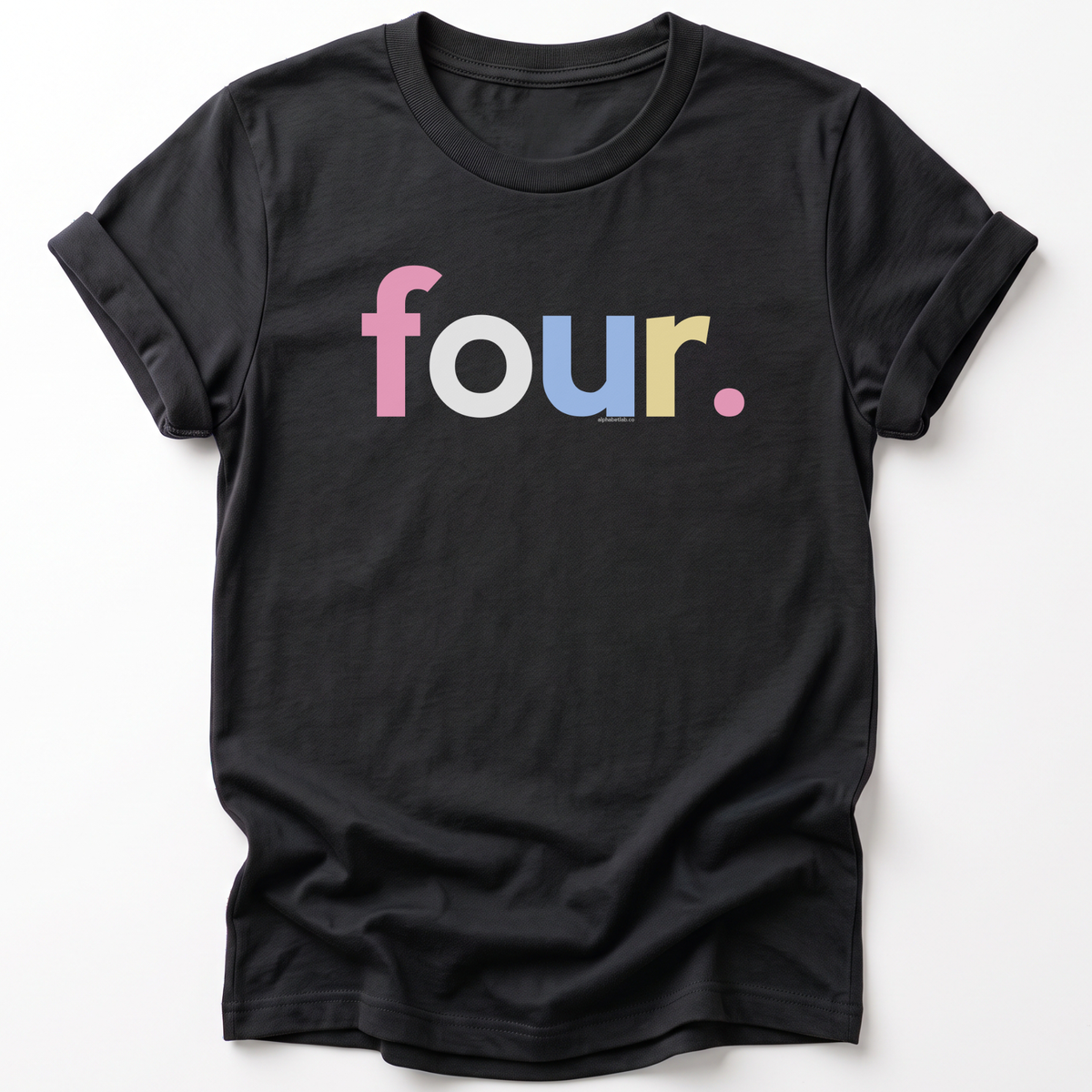 Girls 4th Birthday Shirt Four - Alternative
