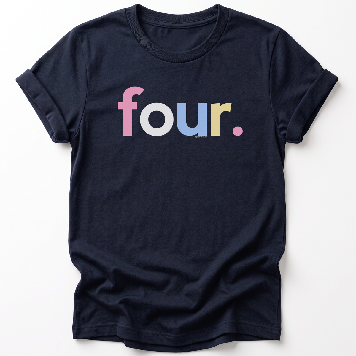 Girls 4th Birthday Shirt Four - Alternative