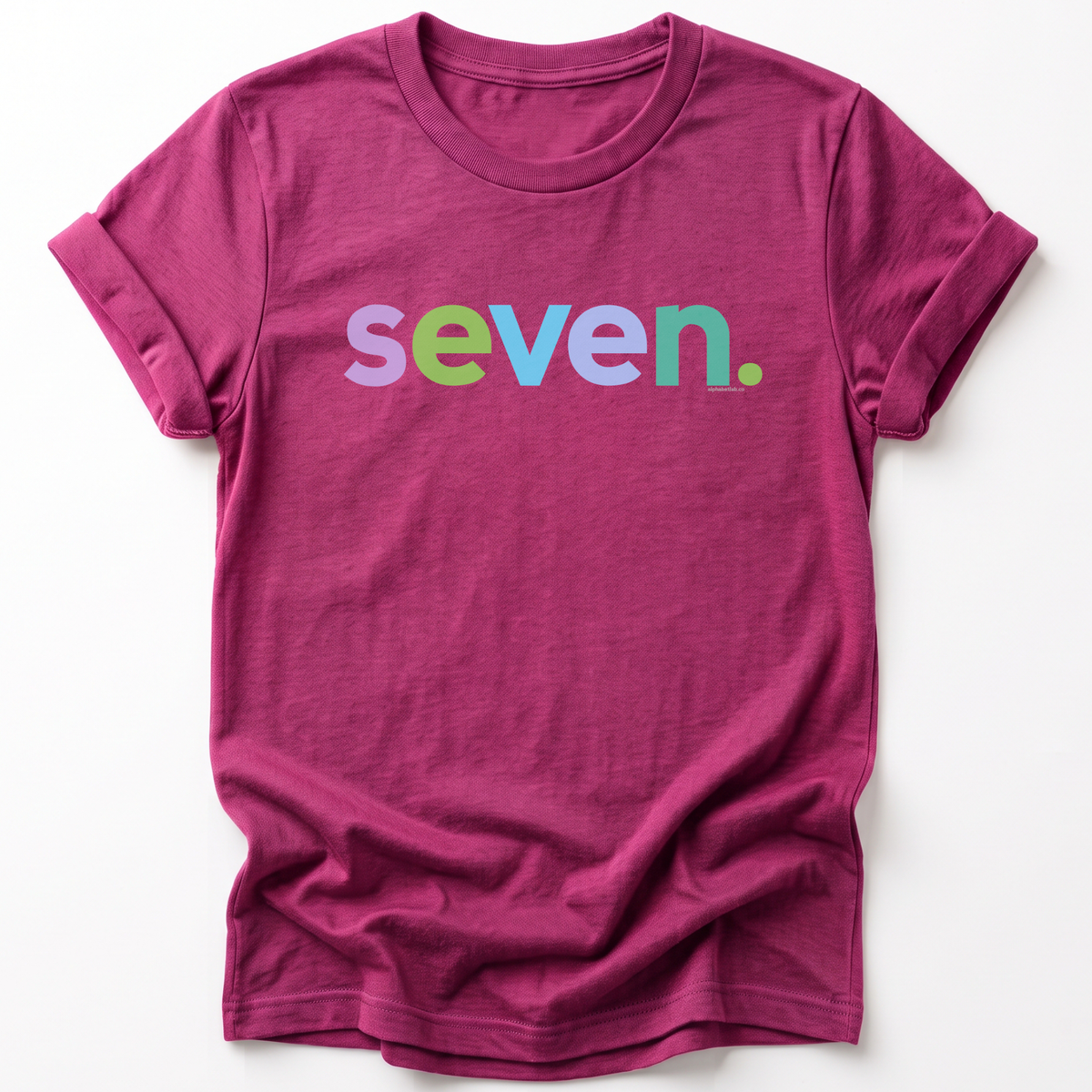 Girls 7th Birthday Shirt Seven - Alternative