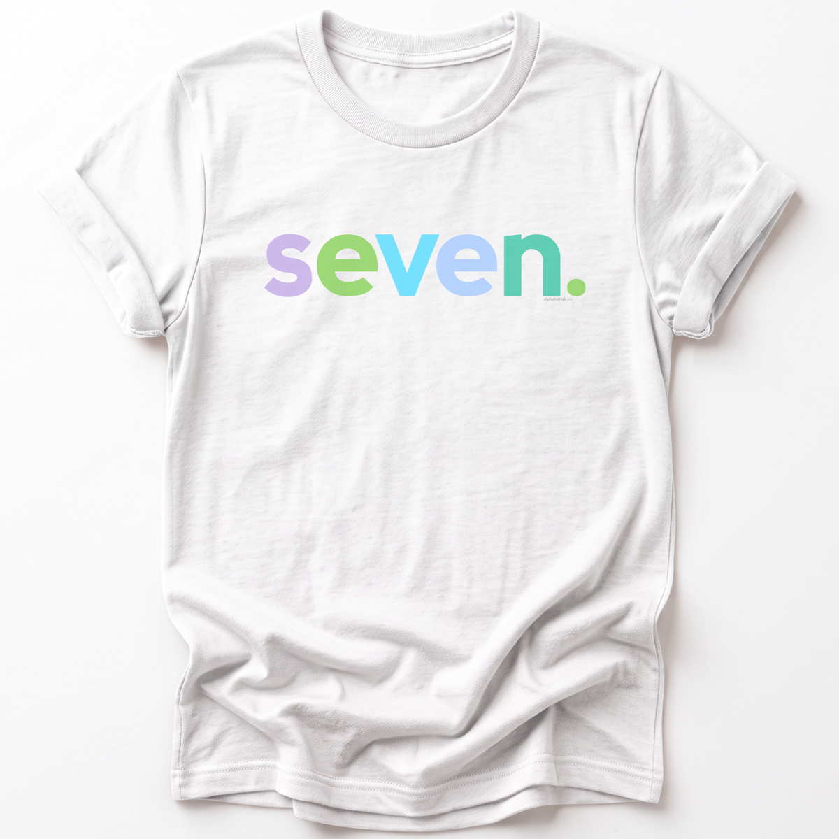 Girls 7th Birthday Shirt Seven - Alternative