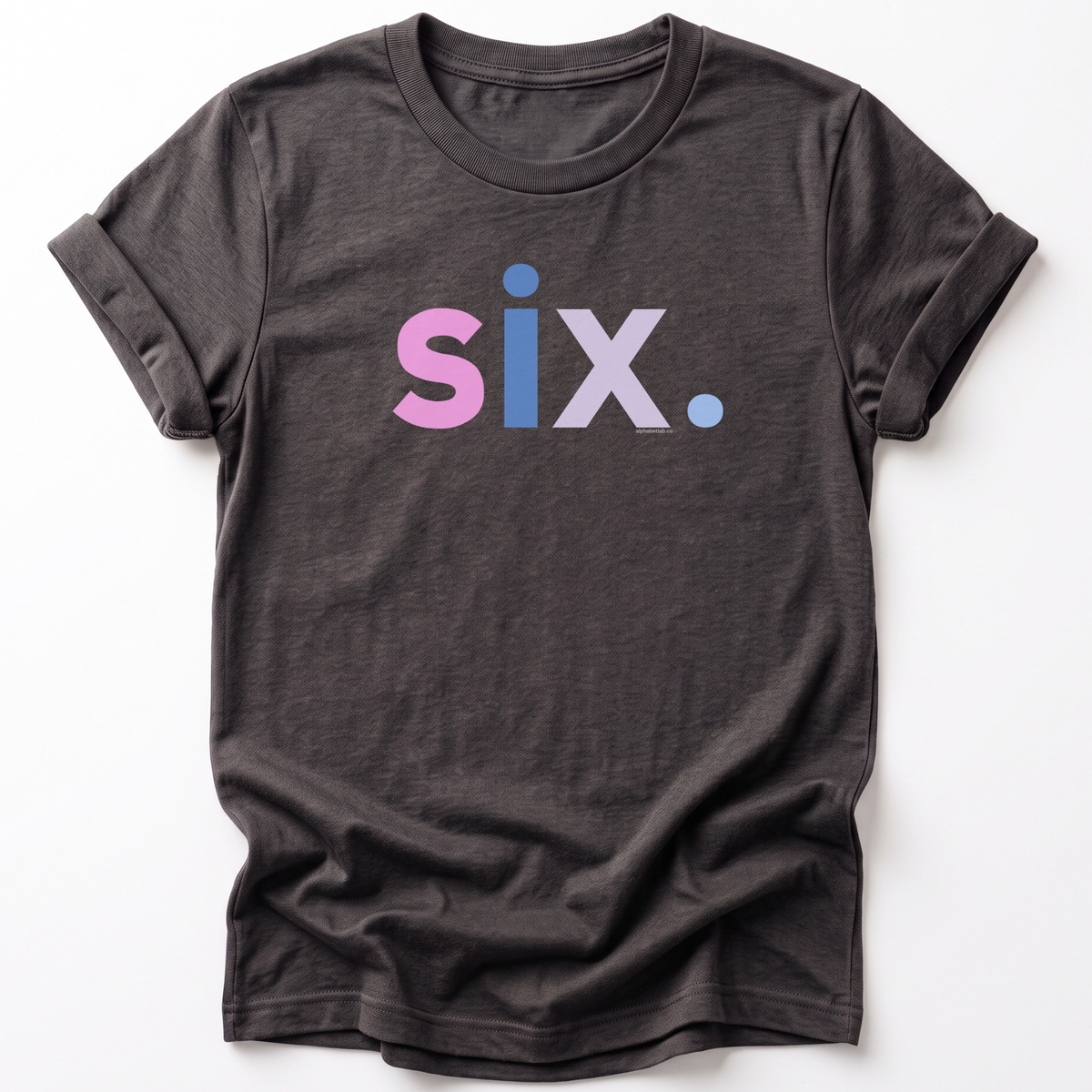 Girls 6th Birthday Shirt Six - Alternative