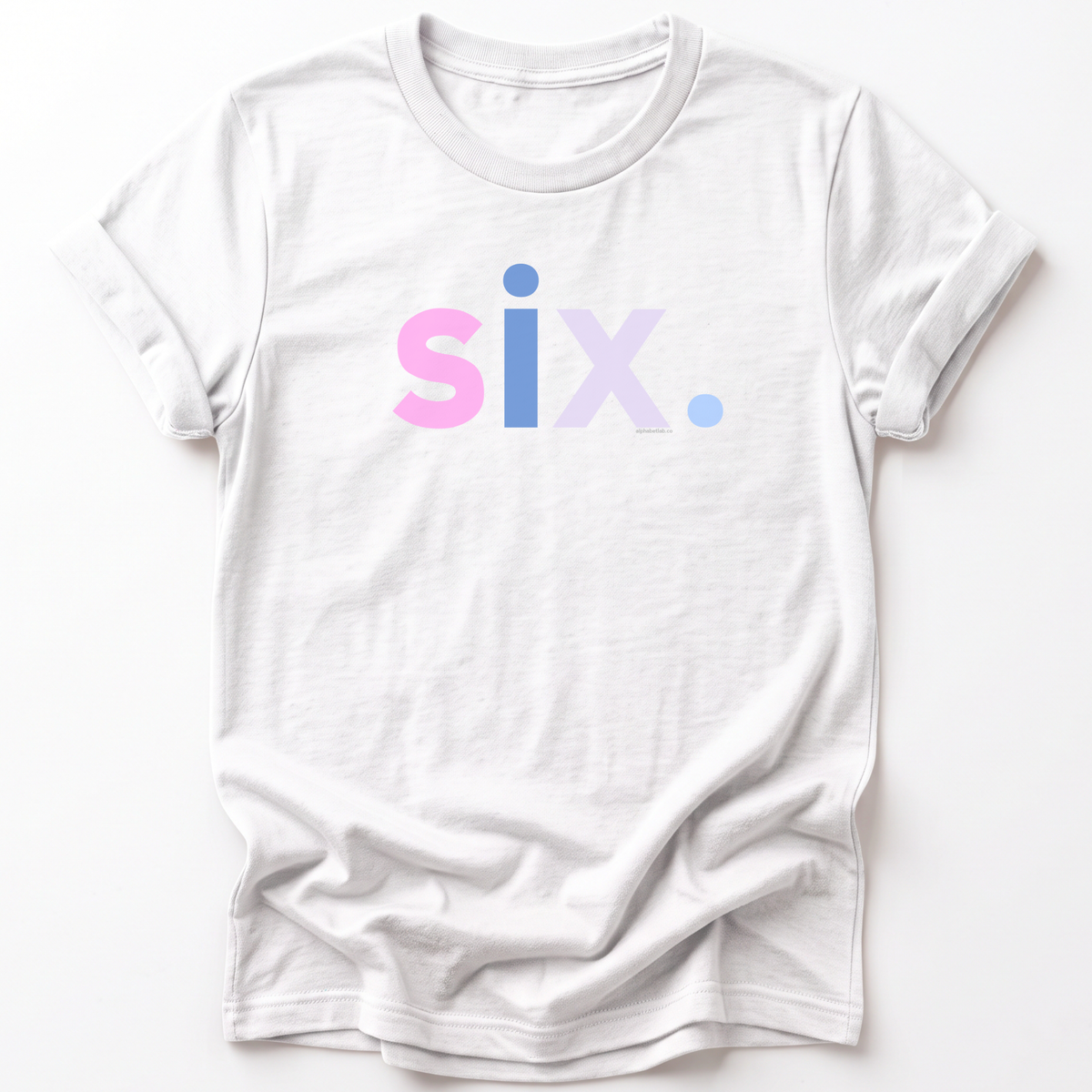 Girls 6th Birthday Shirt Six - Alternative