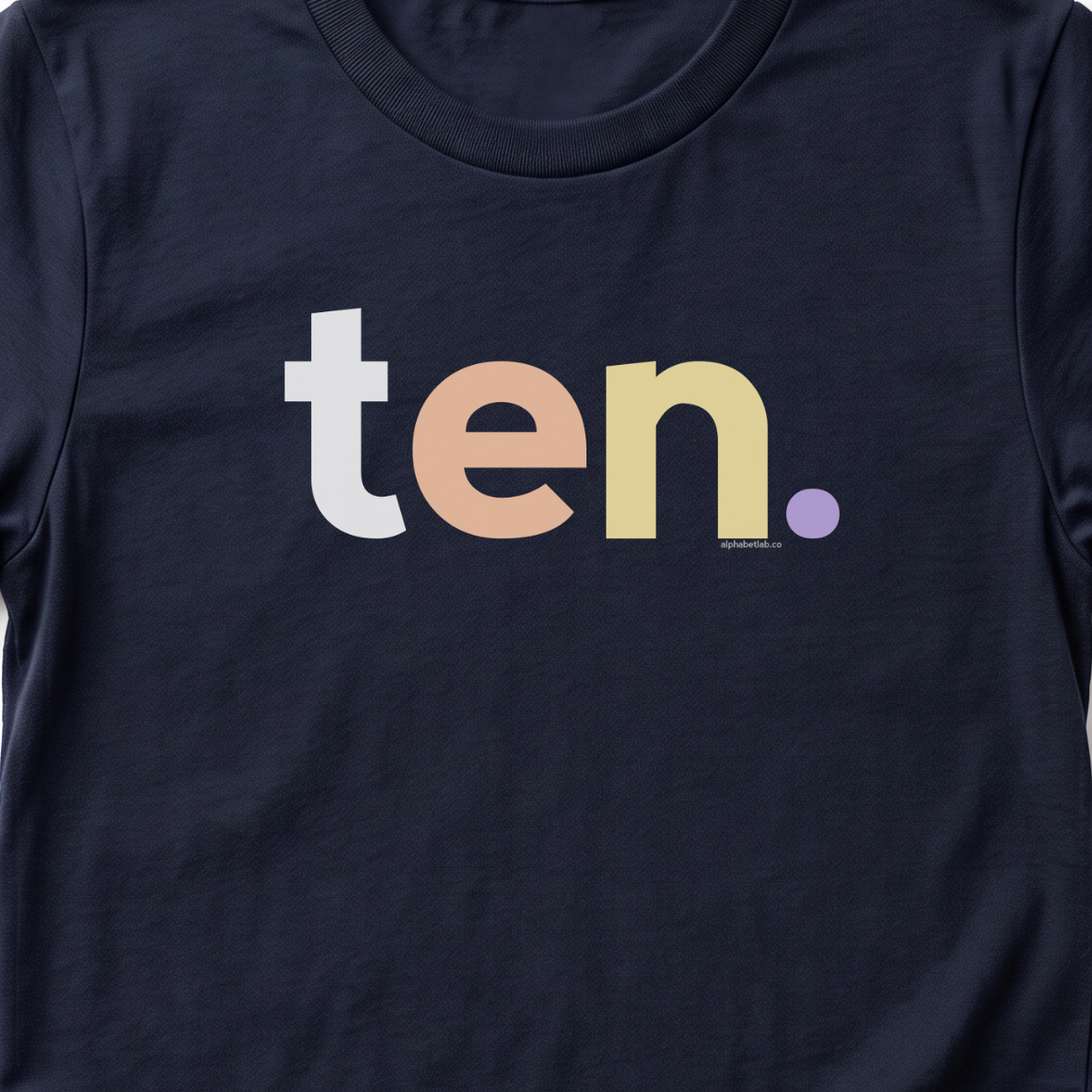 Girls 10th Birthday Shirt - Alternative