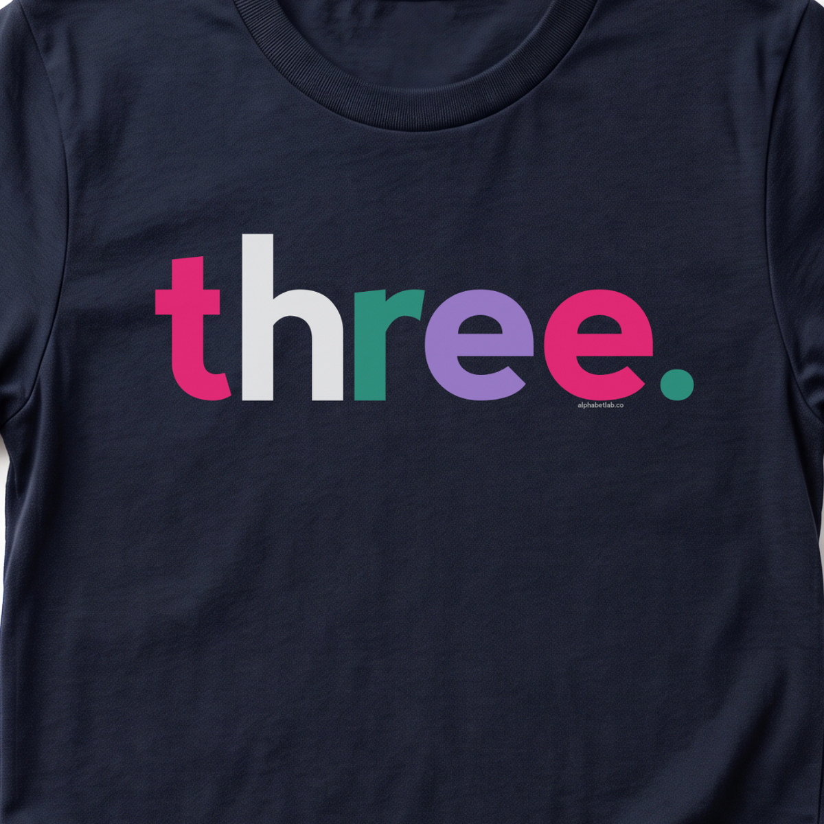 Girls 3rd Birthday Shirt Three - Alternative