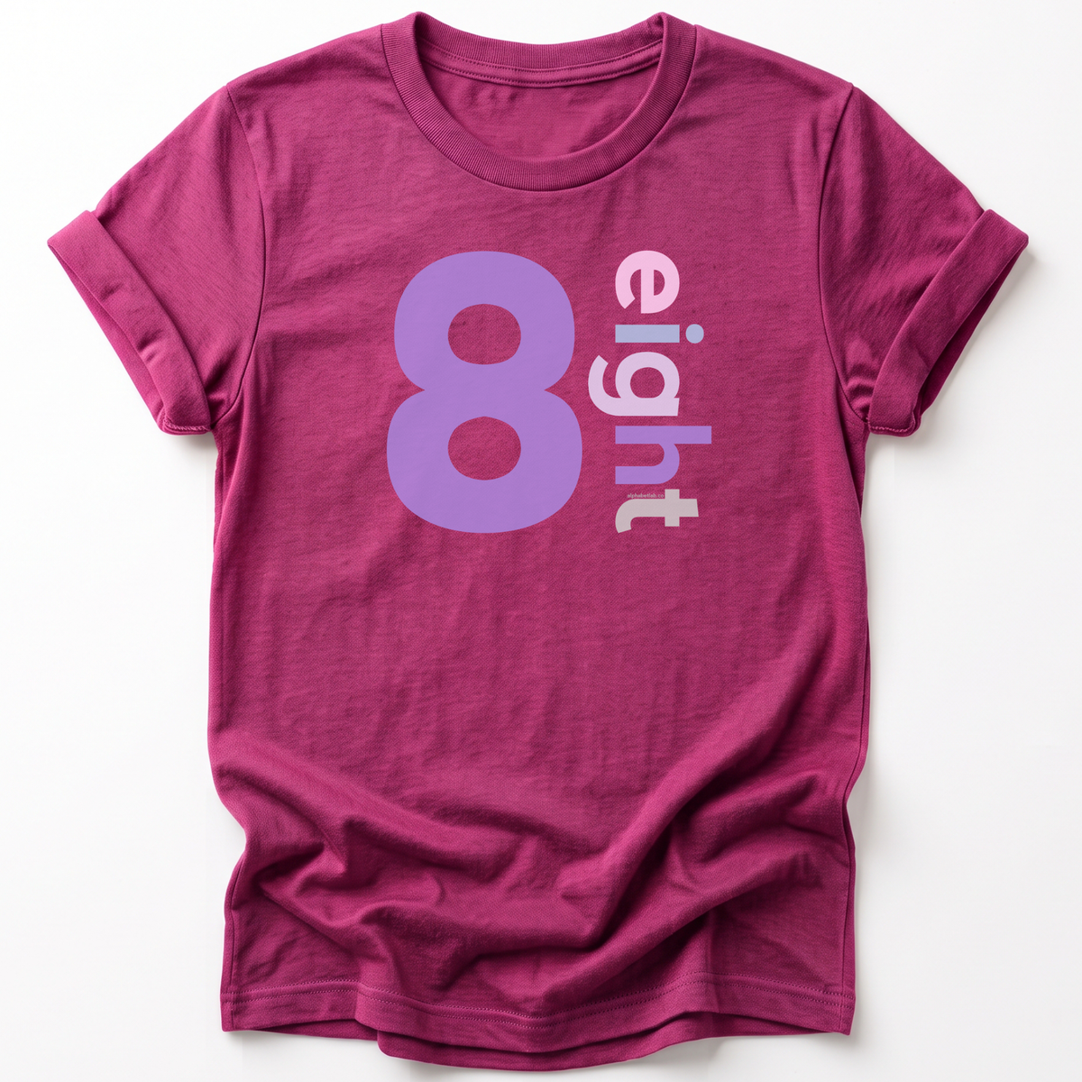 Girls 8th Birthday Shirt - Number