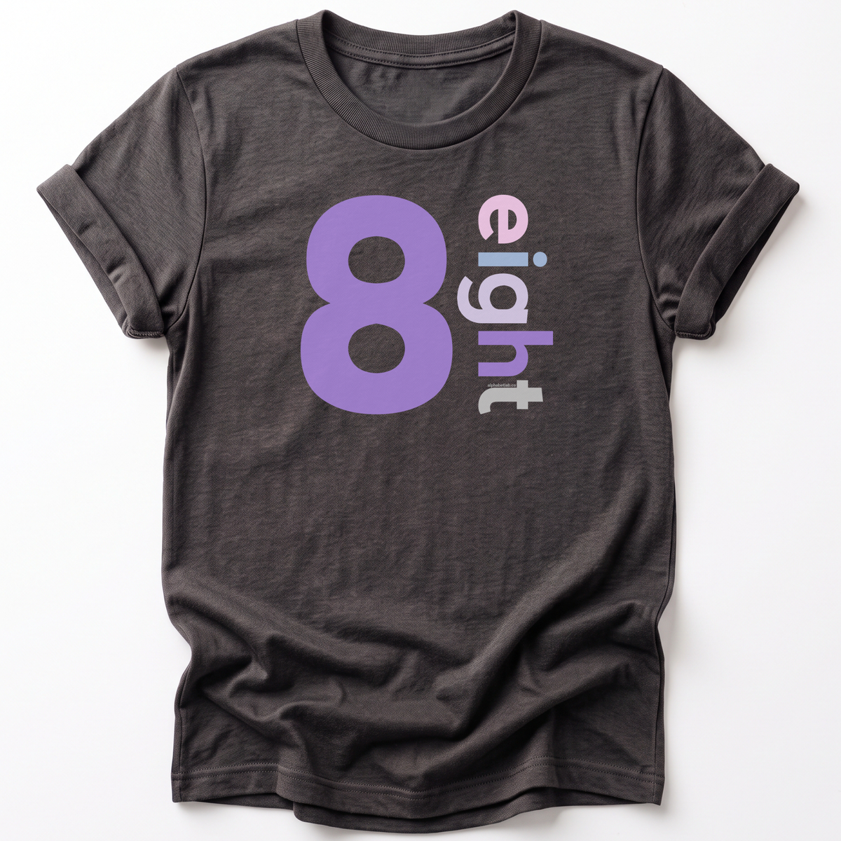 Girls 8th Birthday Shirt - Number