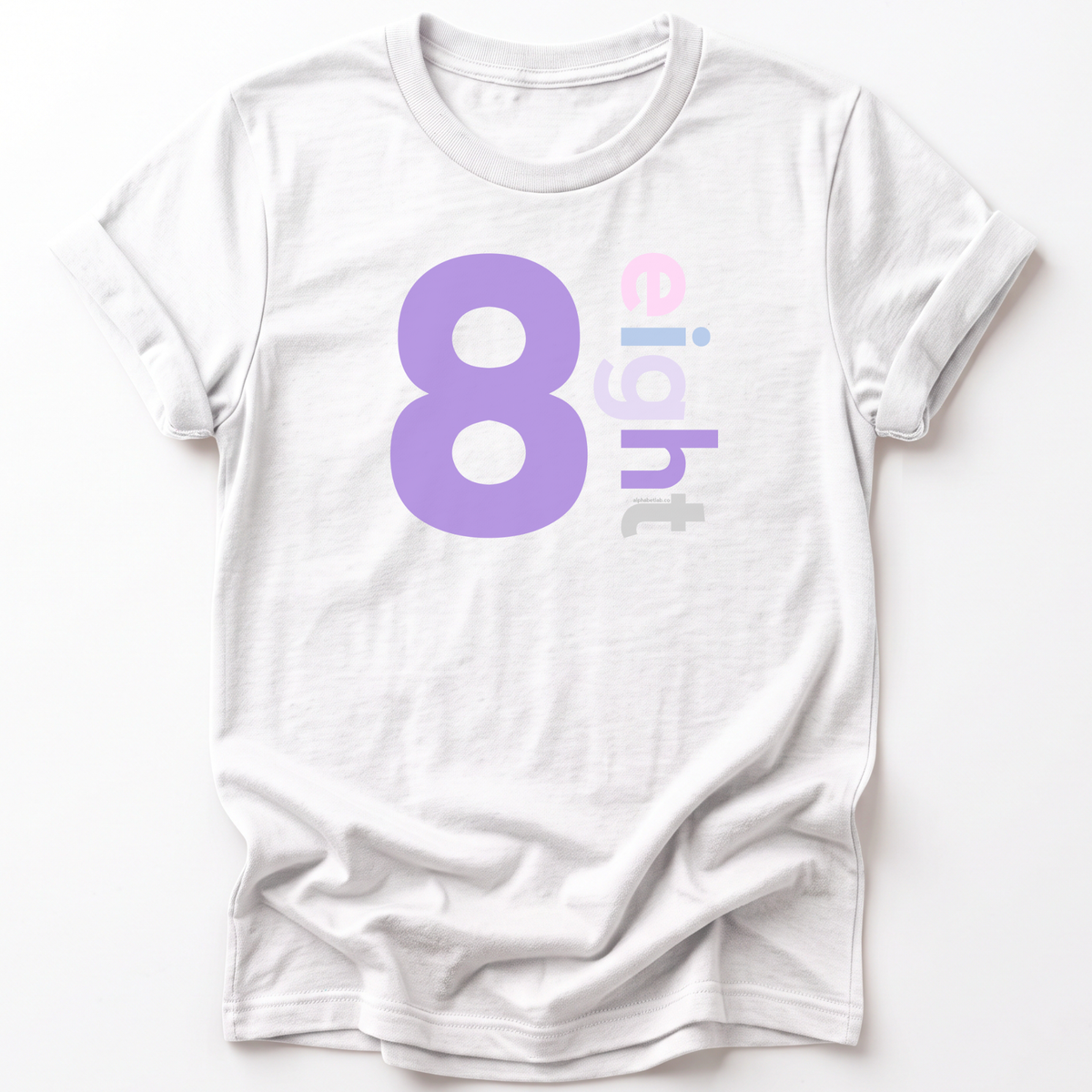 Girls 8th Birthday Shirt - Number
