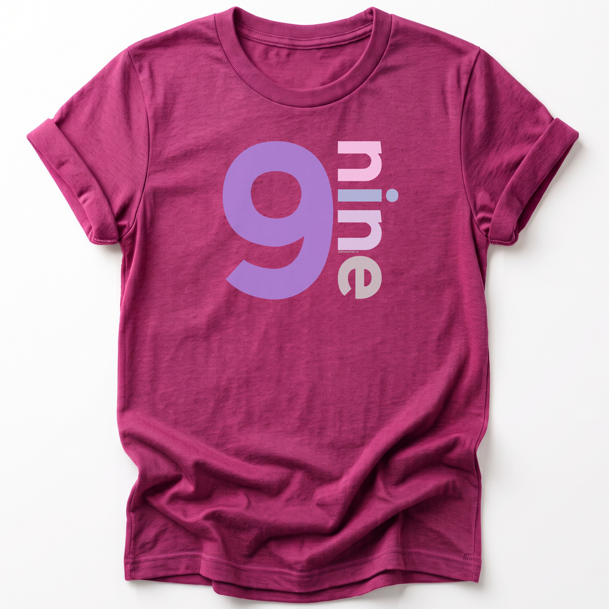 Girls 9th Birthday Shirt - Number