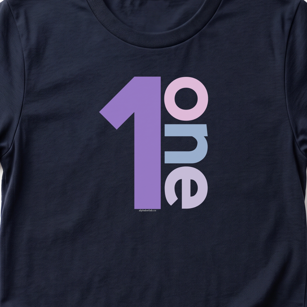 Girls 1st Birthday Shirt One - Number