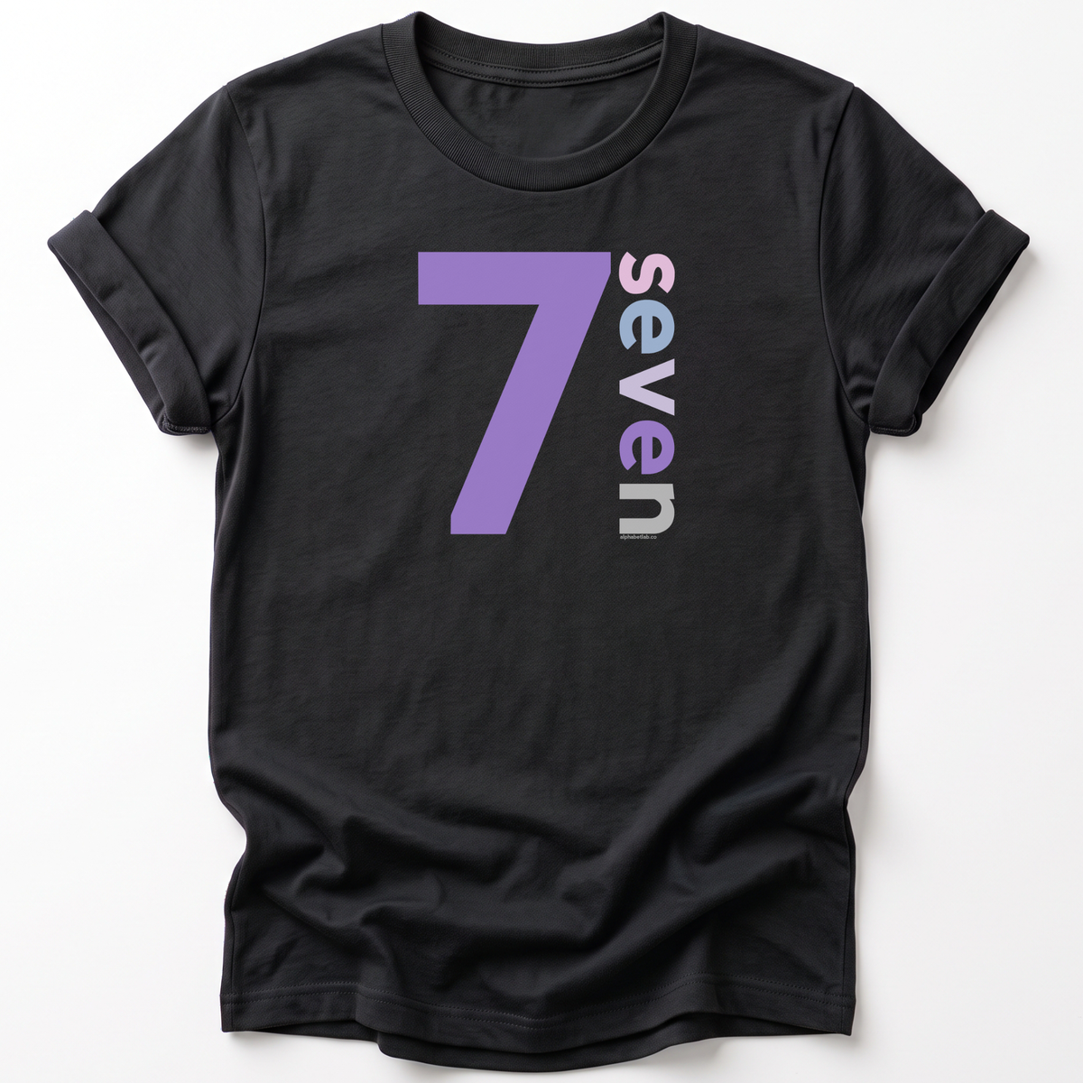 Girls 7th Birthday Shirt Seven - Number