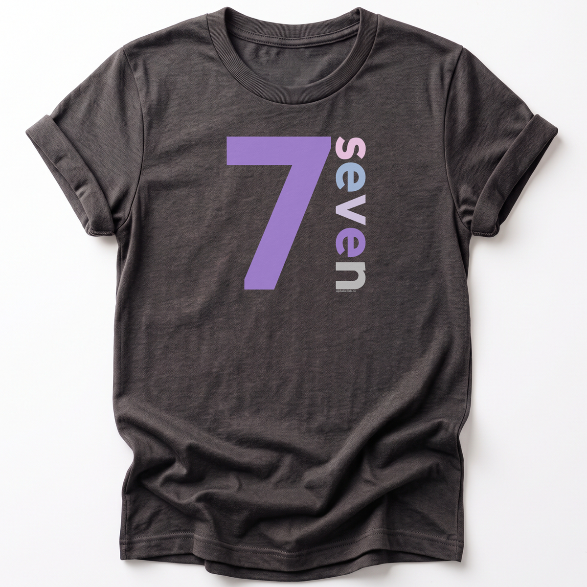 Girls 7th Birthday Shirt Seven - Number
