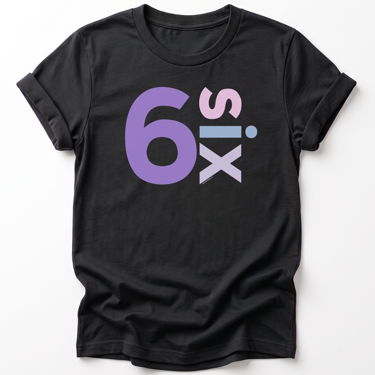 Girls 6th Birthday Shirt Six - Number