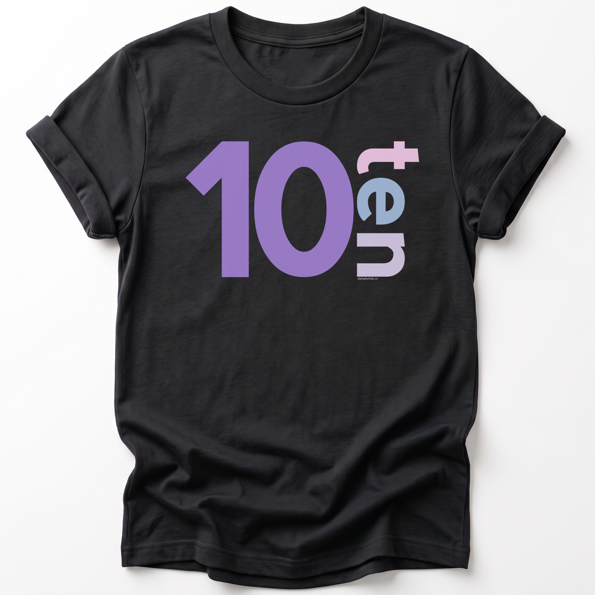 Girls 10th Birthday Shirt Ten - Number
