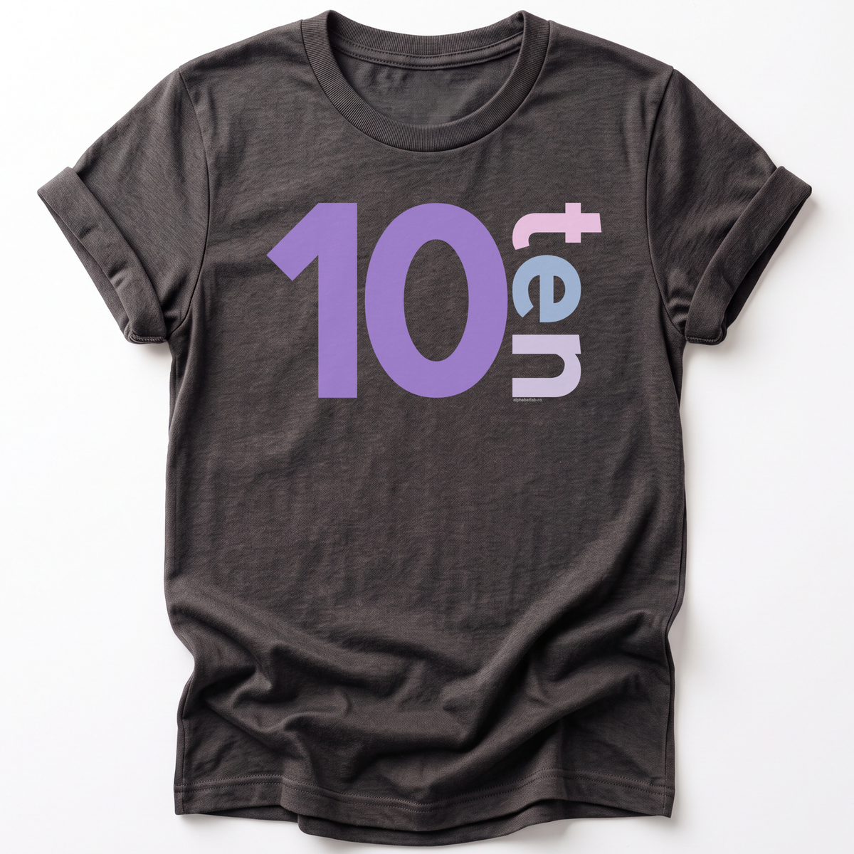 Girls 10th Birthday Shirt Ten - Number