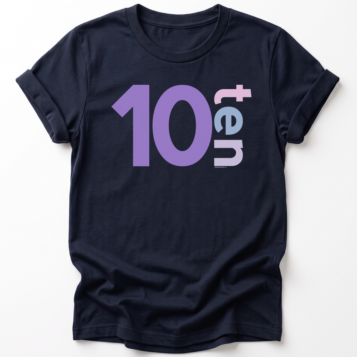 Girls 10th Birthday Shirt Ten - Number