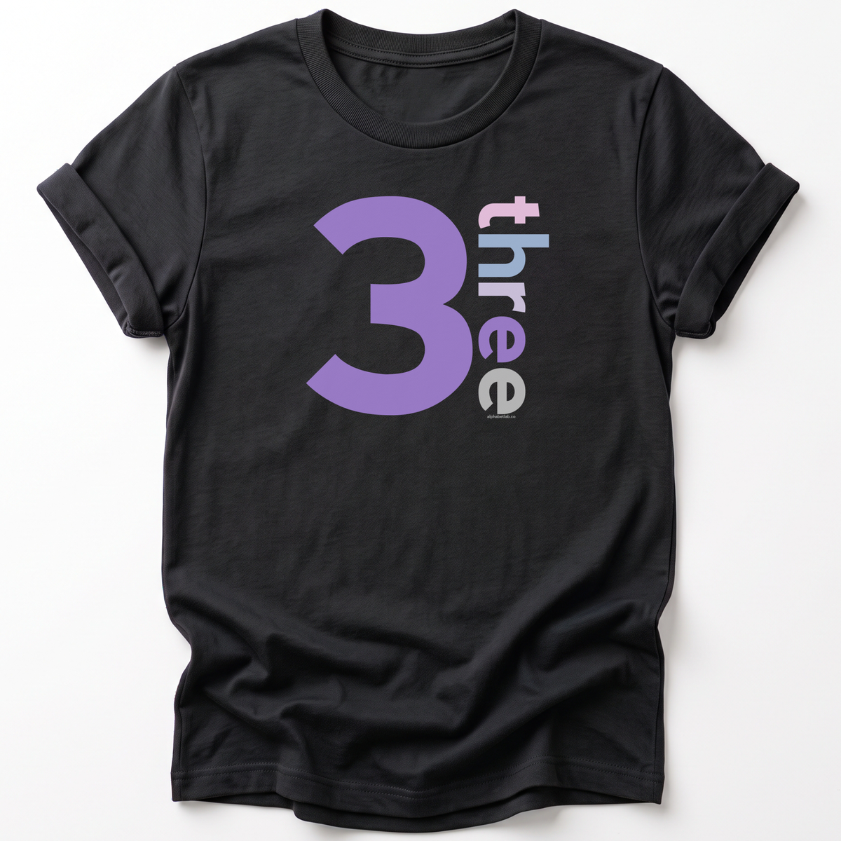 Girls 3rd Birthday Shirt Three - Number
