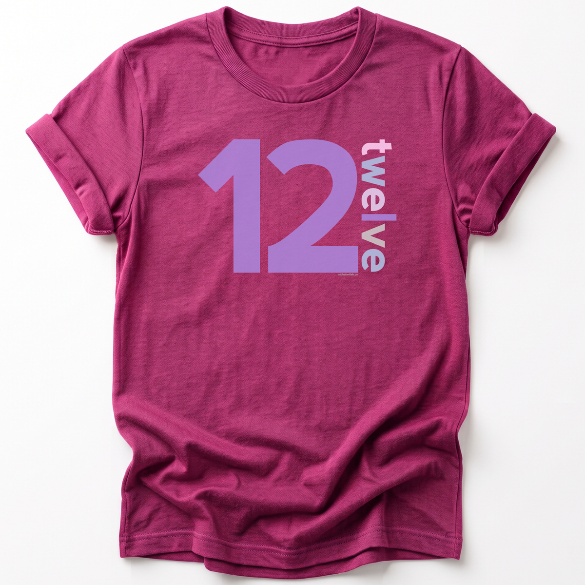 Girls 12th Birthday Shirt Twelve - Number