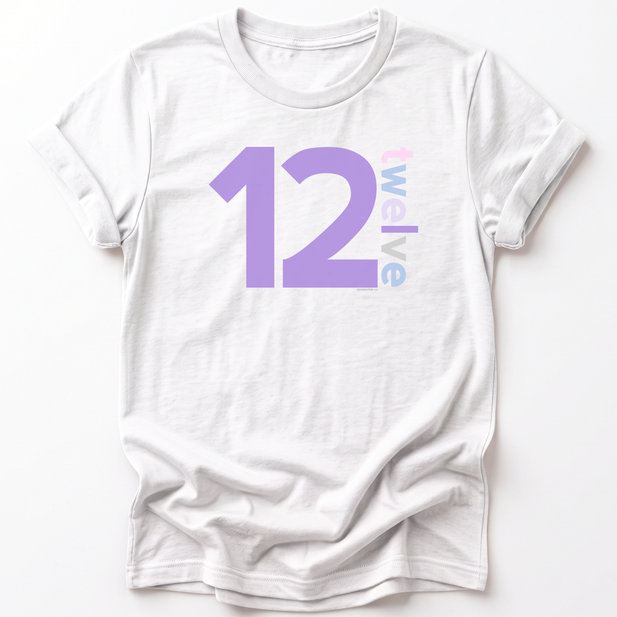 Girls 12th Birthday Shirt Twelve - Number