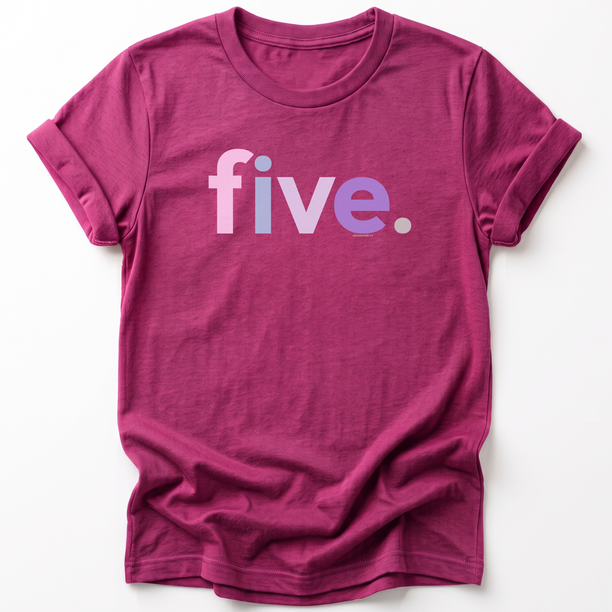 Girls 5th Birthday Shirt Five - Original