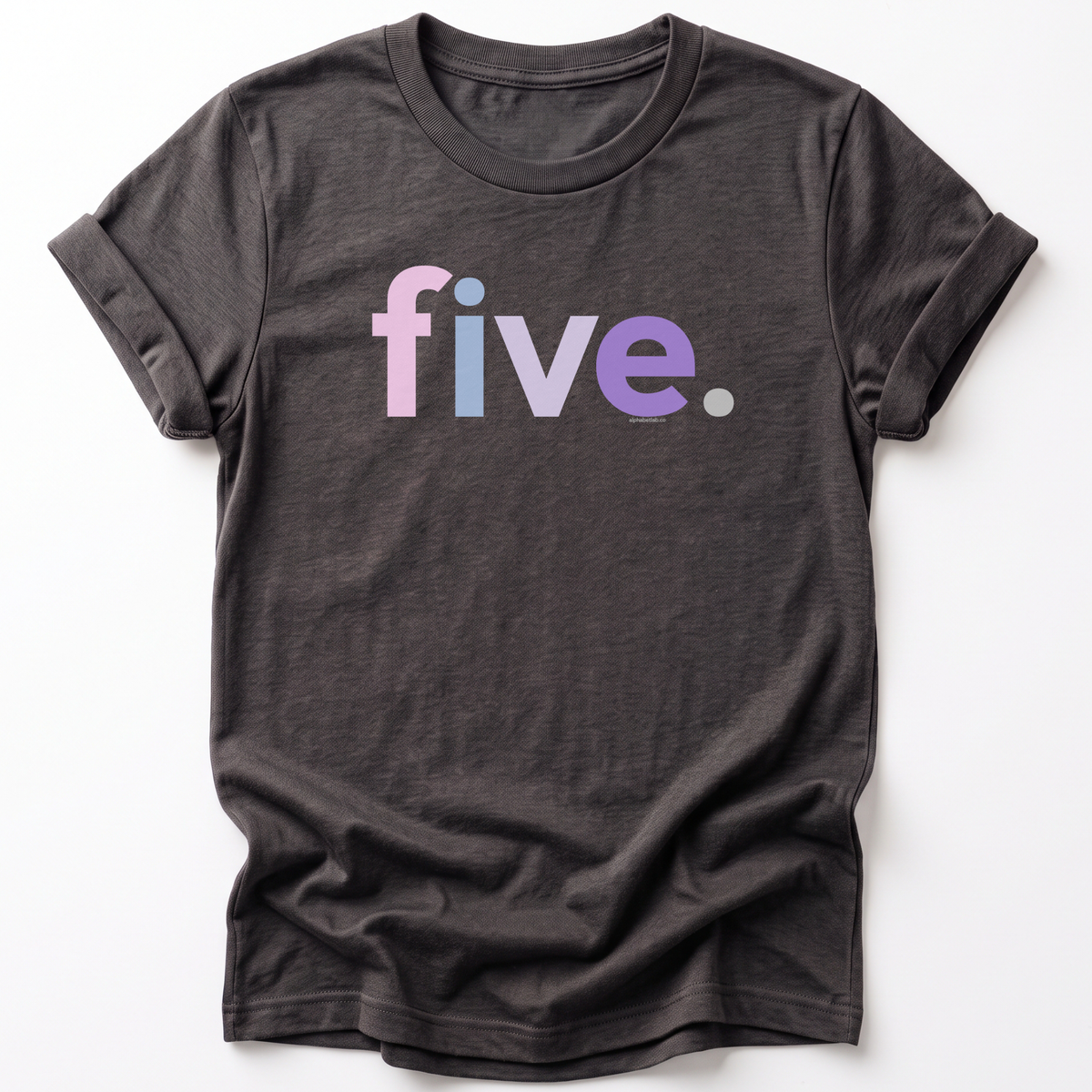 Girls 5th Birthday Shirt Five - Original