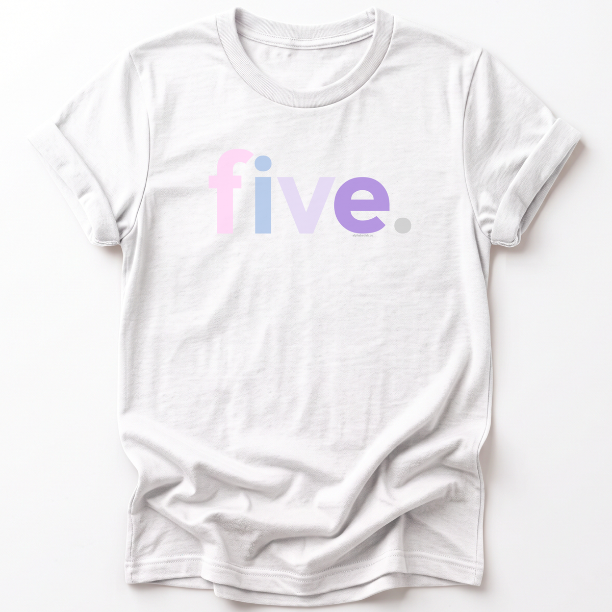 Girls 5th Birthday Shirt Five - Original
