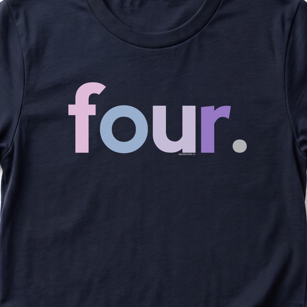Girls 4th Birthday Shirt Four - Original