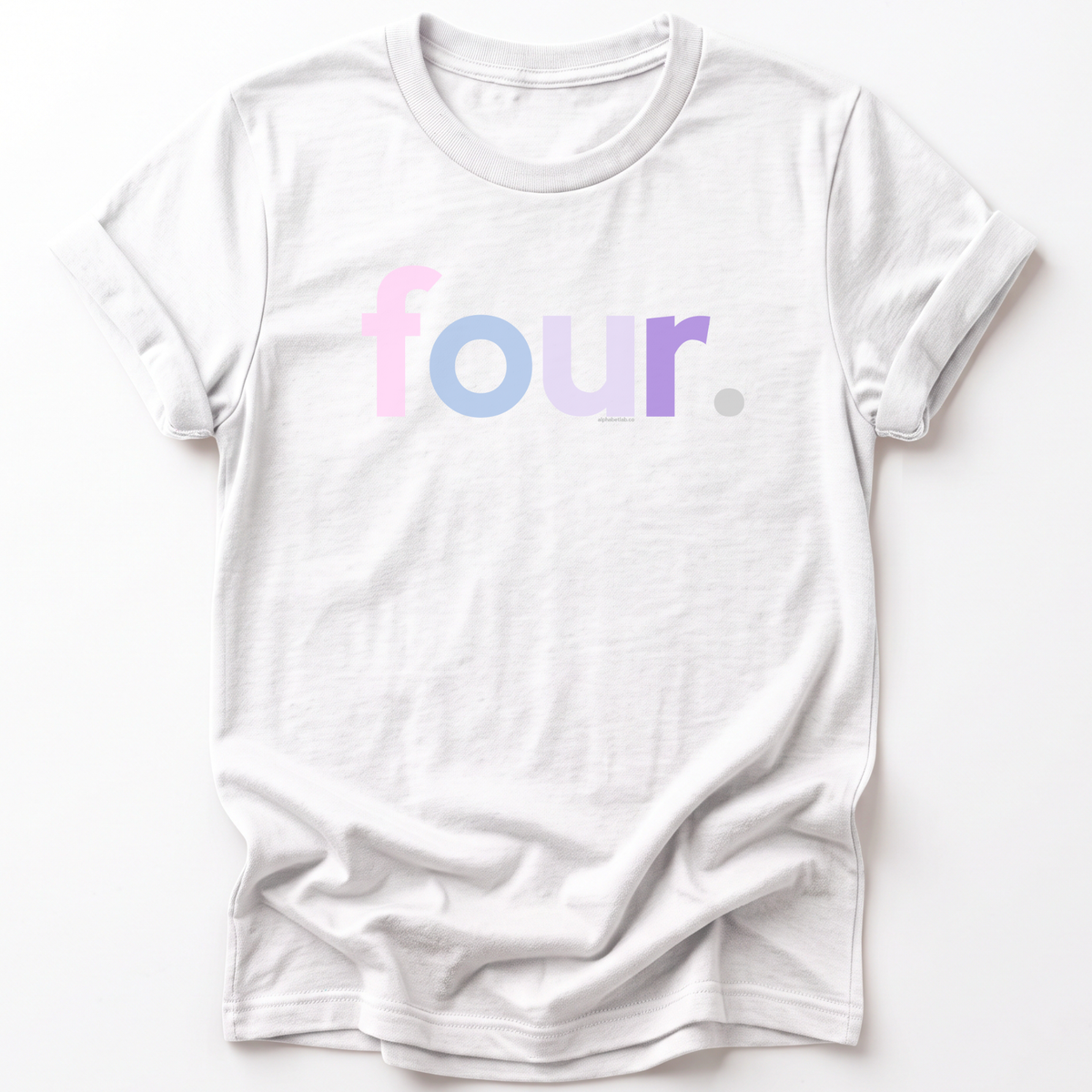 Girls 4th Birthday Shirt Four - Original