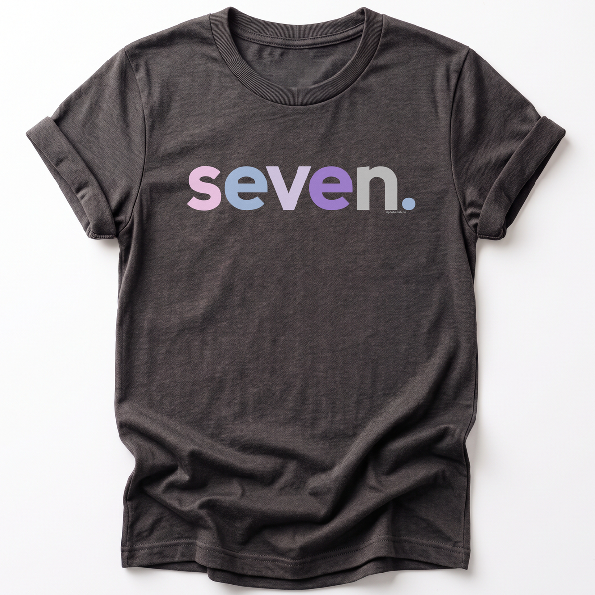 Girls 7th Birthday Shirt Seven - Original