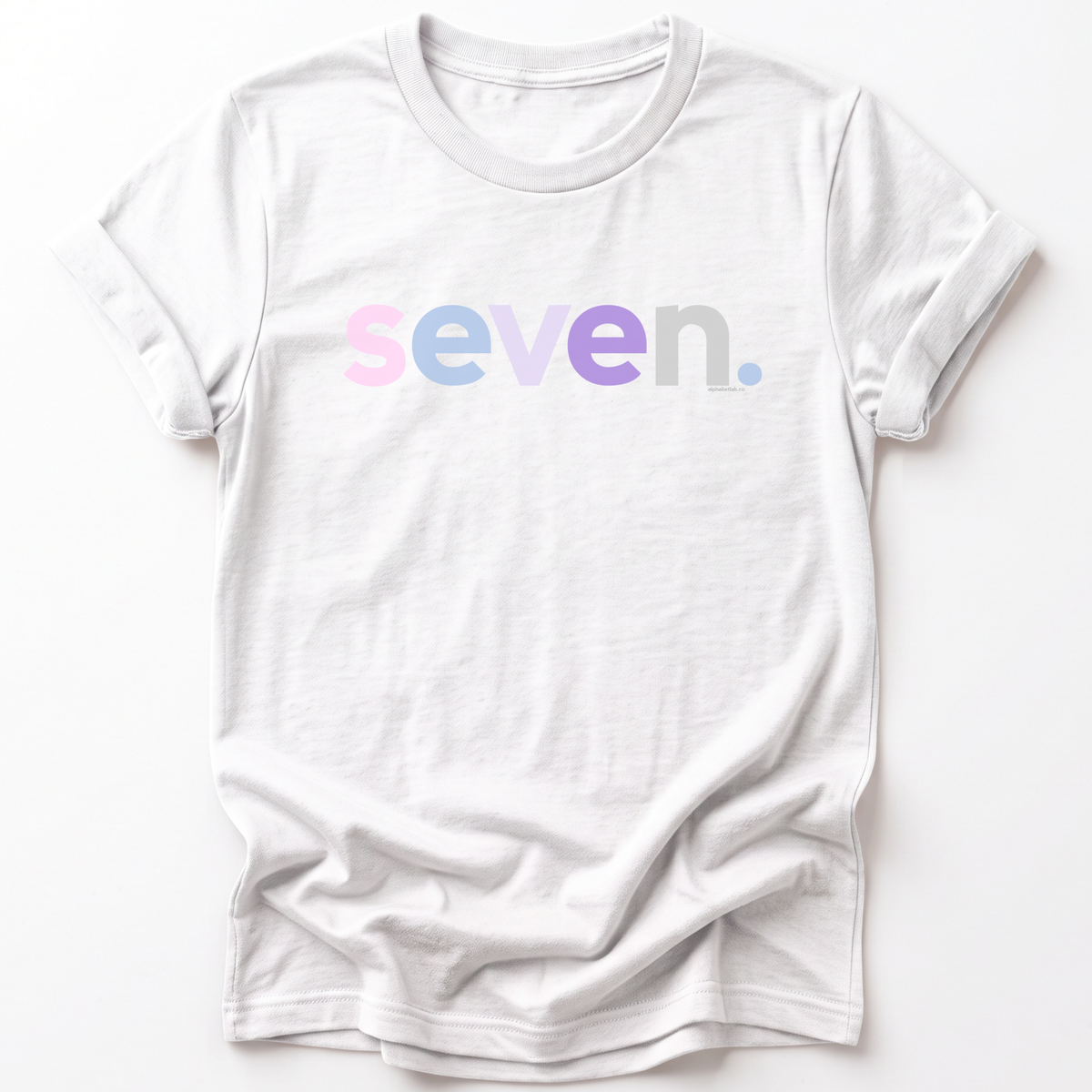 Girls 7th Birthday Shirt Seven - Original