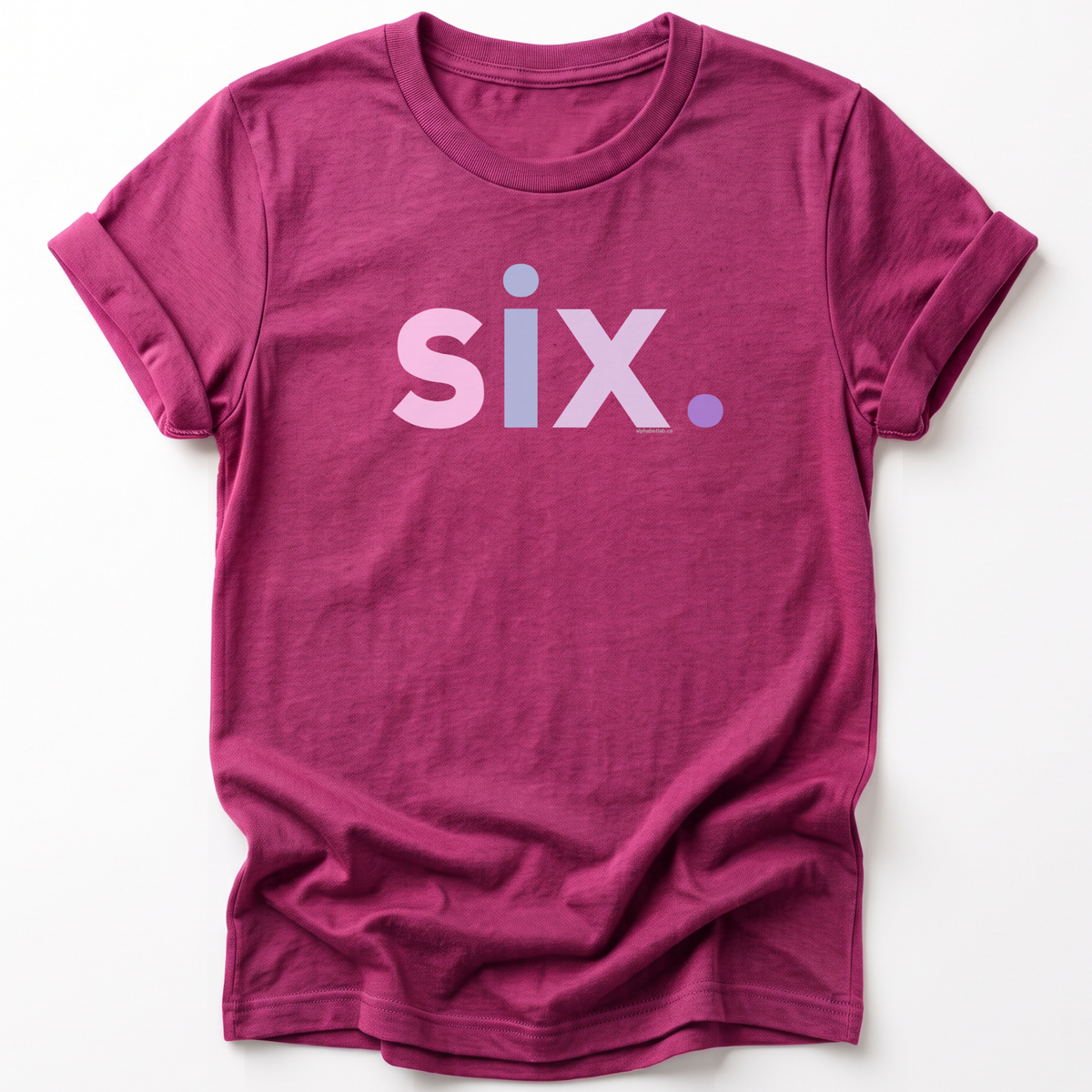 Girls 6th Birthday Shirt Six - Original