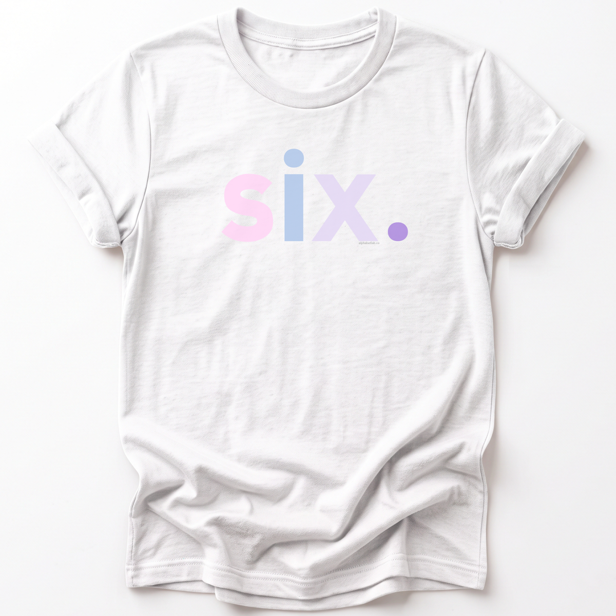 Girls 6th Birthday Shirt Six - Original