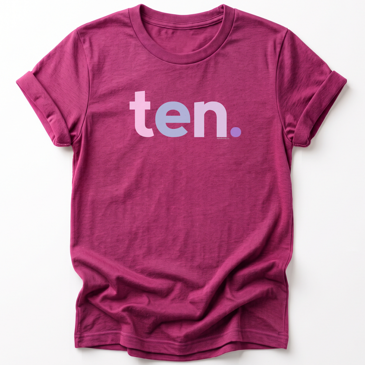 Girls 10th Birthday Shirt Ten - Original