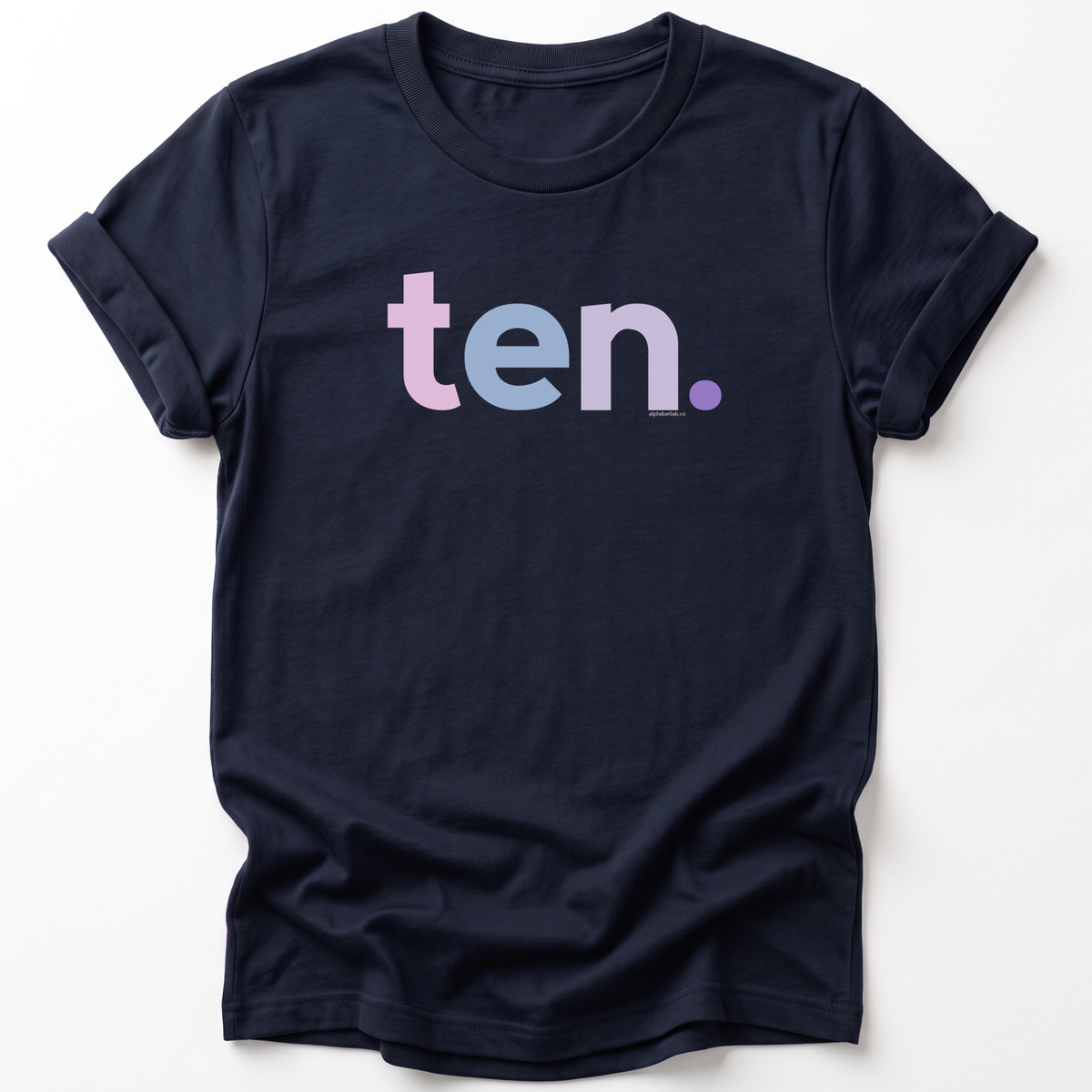 Girls 10th Birthday Shirt Ten - Original