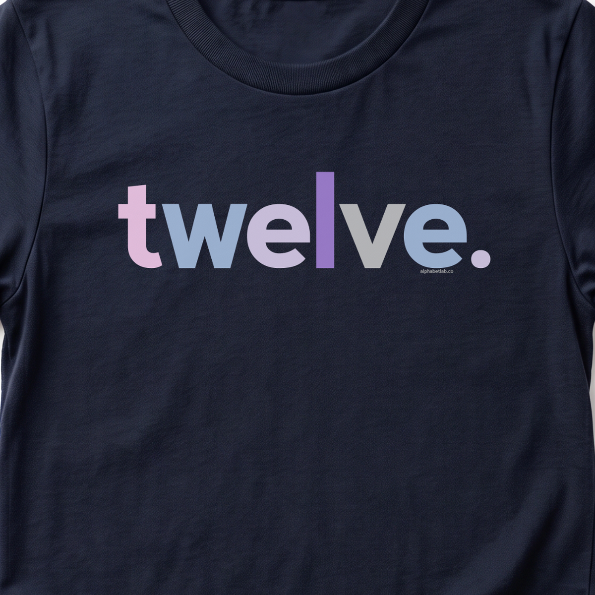 Girls 12th Birthday Shirt Twelve - Original