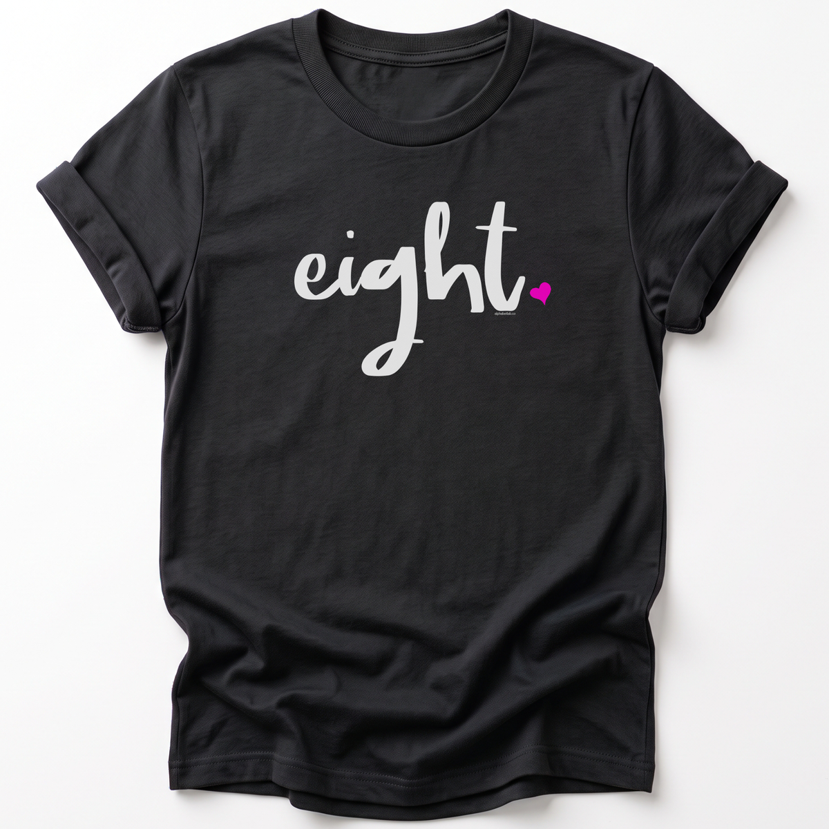 Girls 8th Birthday Shirt - Script