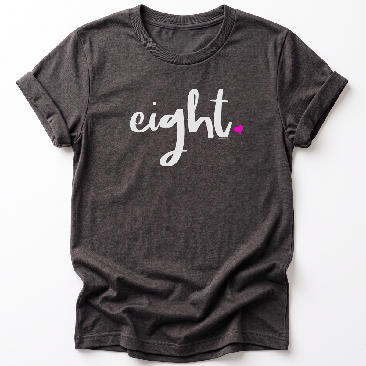 Girls 8th Birthday Shirt - Script
