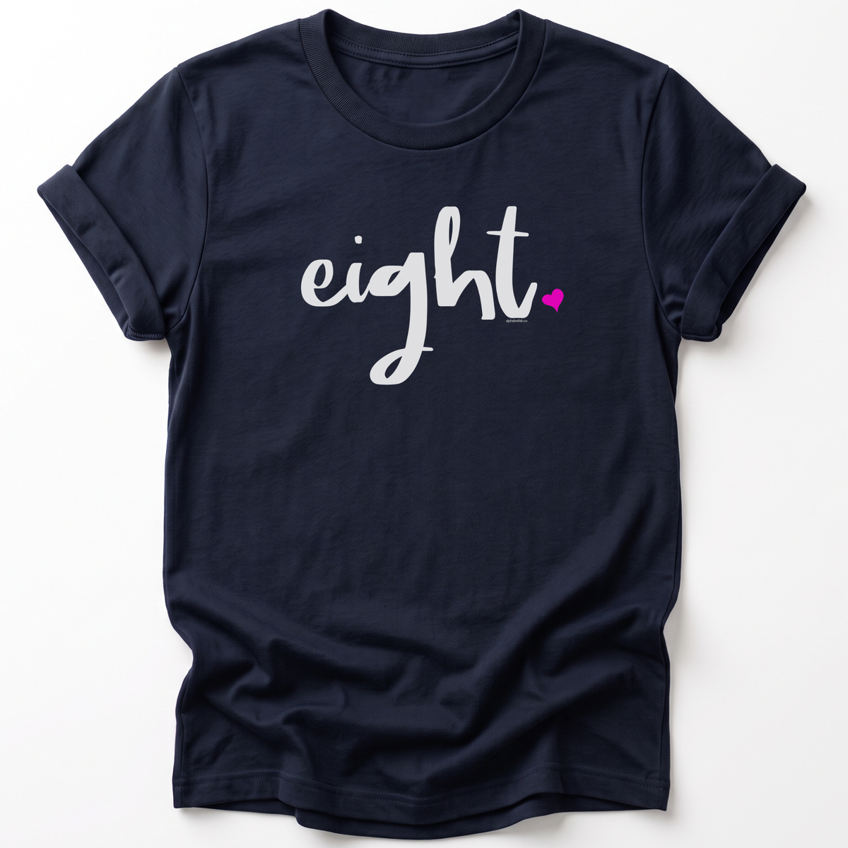 Girls 8th Birthday Shirt - Script